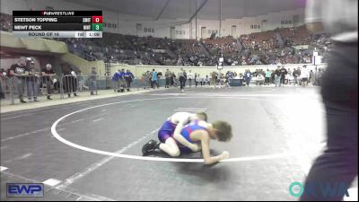 61 lbs Round Of 16 - Stetson Topping, Smith Wrestling Academy vs Newt Peck, Hinton Takedown Club