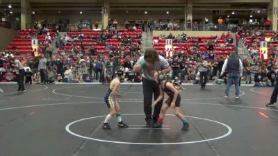 58 lbs Cons. Round 3 - Mason Paneitz, TEAM NORTH STARS vs Brooks Scott, Osborne Kids Wrestling