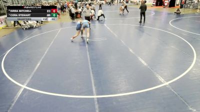 16U Girls - 110 lbs Quarters - Lyric Hetzer, Toss Em Up Wrestling Academy vs Xavery Zollinger, Team Idaho Wrestling Club