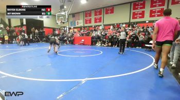 132 lbs Consi Of 16 #1 - Rhyen Elmore, Poteau vs Jet Brown, McAlester