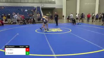 155 lbs Cons. Round 3 - Robert Dinn, Western Wrestling Club vs Finlay Russell, Fighting Irish WC