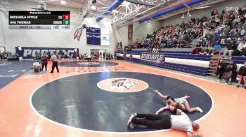 125 lbs Champ. Round 1 - Michaela Hittle, Chillicothe (Illinois Valley Central) vs Ava Thomas, Edwardsville (H.S.)