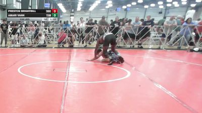 138 lbs Rr Rnd 2 - Preston Brightbill, TNWC White - HSB vs Amari Vann, Team Dark Horse Black - HSB