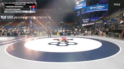 125 lbs Champ. Rd Of 64 - Kenadee McDowell, MO vs Calliope Willman, IL