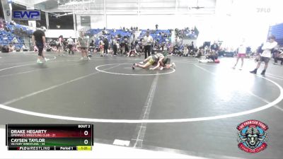 120 lbs Semis (4 Team) - Drake Hegarty, OpenMats Wrestling Club vs Caysen Taylor, Victory Wrestling