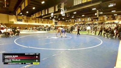 157 lbs Cons. Round 1 - Carson Burr, Temecula Valley vs Collin Trujillo, Morro Bay