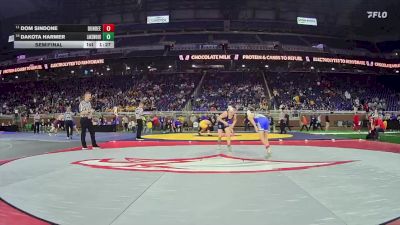 D3-106 lbs Semifinal - Dom Sindone, Dundee vs Dakota Harmer, Lake Odessa Lakewood