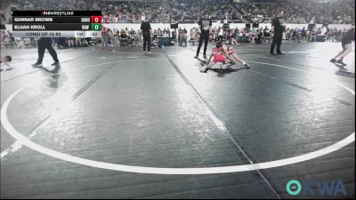 61 lbs Consi Of 16 #2 - Gunnar Brown, Duncan Demon Wrestling vs Elijah Kroll, Raw Wrestling Club