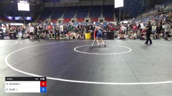 94 lbs Quarters - Hayden Schwab, Iowa vs Cason Craft, Oklahoma