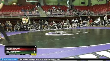 120 lbs Round 6 (8 Team) - Alyxia Serrano, Garden City HS vs Dacy Cleveland, Norfolk Girls