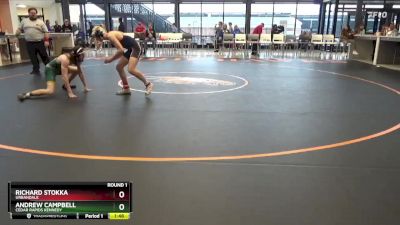 JV-12 lbs Round 1 - Richard Stokka, Urbandale vs Andrew Campbell, Cedar Rapids Kennedy