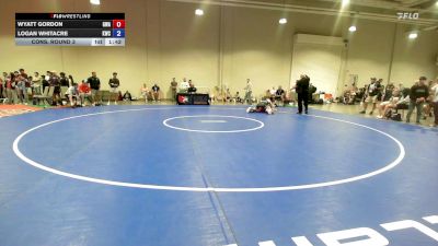80 lbs Cons. Round 3 - Wyatt Gordon, Gladiator Wrestling Academy vs Logan Whitacre, Kings Wrestling Club