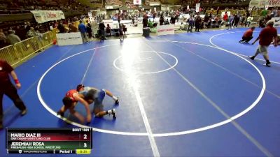 119 lbs Quarterfinal - Mario Diaz Iii, One Champ Wrestling Club vs Jeremiah Rosa, Firebaugh High School Wrestling