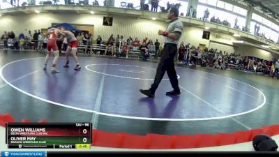 98 lbs Cons. Round 5 - Oliver May, Dragon Wrestling Club vs Owen Williams, Delta Wrestling Club Inc.