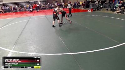 155 lbs Cons. Round 2 - Easton Olson, WCA (West Central Area) vs Ryan Smaker, Mille Lacs