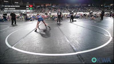 110 lbs Round Of 16 - Peyton Mcelfresh, Noble Takedown Club vs Zoey Vaughn, Sperry Wrestling Club