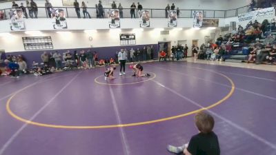 77 lbs Cons. Semi - Addalynn Miller, Worland Middle School vs Roslyn Wiechmann, Worland Middle School