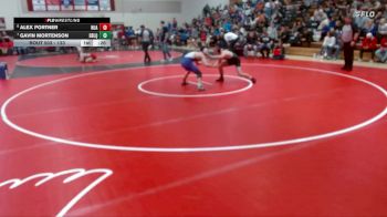 133 lbs Cons. Round 5 - Alex Portner, New Ulm Area vs Gavin Mortenson, Dawson-Boyd - Lac Qui Parle - Montevideo United