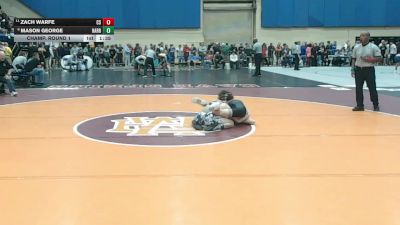 3 - 113 lbs Champ. Round 1 - Zach Warfe, Cave Spring vs Mason George, Harrisonburg