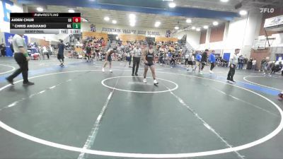 157 lbs Semifinal - Chris Anguiano, Millikan vs Aiden Chur, Granite Hills