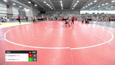 80 lbs Round Of 16 - Ray Catapano, Mat Assassins Yellow vs Kolton Hartman, POWA