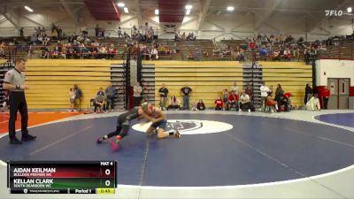 90-98 lbs Semifinal - Aidan Keilman, Bulldog Premier WC vs Kellan Clark, South Dearborn WC