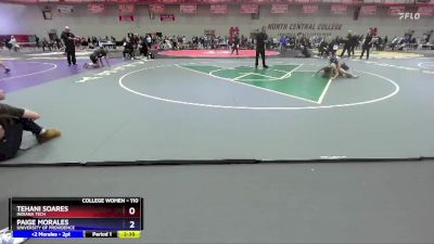 110 lbs Consolation 1st - Tehani Soares, Indiana Tech vs Paige Morales, University Of Providence