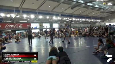 155 lbs Placement Matches (8 Team) - Carlee Morrison, BMM Cornbread Crushers vs Janiya Johnson, Mayhem WC