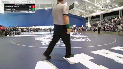 215 lbs Cons. Round 3 - Connor Tracy, Olathe West vs Chris Coy, Junction City