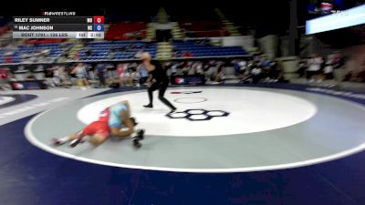 126 lbs Cons. Rd Of 32 - Riley Sumner, MO vs Mac Johnson, NC
