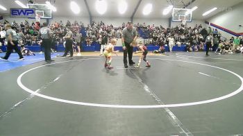 40 lbs Round Of 16 - Waylon Pearson, Barnsdall Youth Wrestling vs Rodrick Waitkus, Team Tulsa Wrestling Club