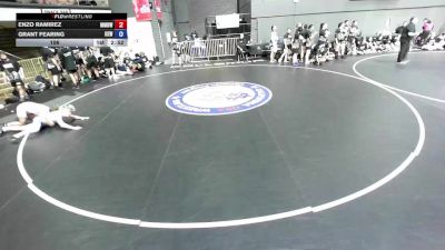 106 lbs Enzo Ramirez, MDWA - Mount Diablo Wrestling Association vs Grant Fearing, IEWA - Inland Empire Wrestling Association