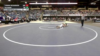 113 lbs Cons. Round 1 - Eli Blunt, De Soto HS vs Joshua Richardson, Kansas City-Piper HS