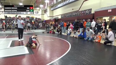 SPW-11 lbs 3rd Place Match - Cannon Brown, Knights Wrestling Club vs Graham Soppe, Delaware County Wrestling Club