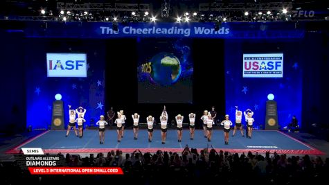Outlaws Allstars - Diamonds [2025 L5 International Open Small Coed Semis] 2025 The Cheerleading Worlds