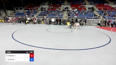 126 lbs Rnd Of 64 - Bronson Begley, OH vs Adaias Ortiz, FL