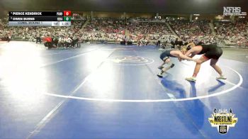 B3A-132 lbs Cons. Round 1 - Owen Burns, Heritage Hall vs Pierce Kendrick, Pawhuska