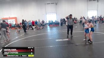 60 lbs Cons. Semi - Abram Stafford, LA Elite vs Ashton Coker, Swamp Rabbit Wrestling