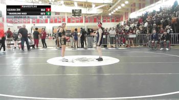 132 lbs Round Of 16 - Liliana Zin, Malden/Everett vs Madeline Ngo, Newton North