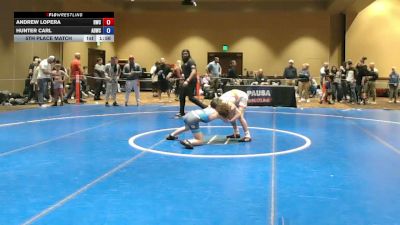 86 lbs 5th Place Match - Andrew Lopera, Ruthless Wrestling Club vs Hunter Carl, ADWC