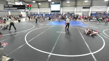 95 lbs Quarterfinal - Cody Heck, Prescott Valley Bighorns vs Regan Kinneman, Grindhouse WC