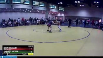 138 lbs Champ Round 1 (16 Team) - Jana Elharake, Griffin Fang vs Madison Snyder, SD Heat