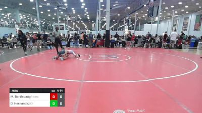 75 lbs Rr Rnd 2 - Max Bartlebaugh, D3 Training Center vs Damien Hernandez, Kraken Red