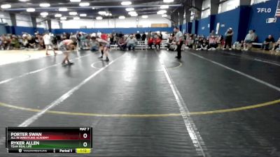 102 lbs 1st Place Match - Ryker Allen, Team Real Life vs Porter Swan, All In Wrestling Academy