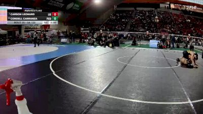 5A 120 lbs Champ. Round 1 - Carson Leonard, Lakeland vs Cordell Carranza, Pocatello