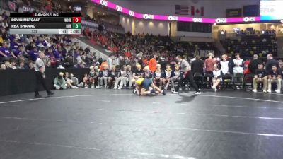 132 lbs 5th & 7th Place - Devin Metcalf, Woodbury Central vs Rex Shanno, Riverside, Oakland