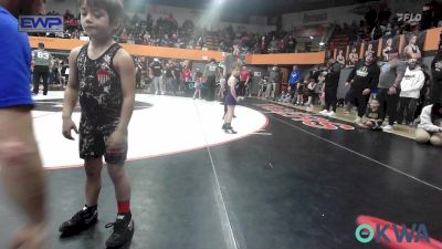 46 lbs Round Of 32 - Griffyn Moyer, Del City Little League vs Tasyn Wood, Chickasha Youth Wrestling