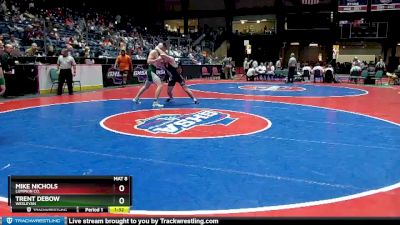 3A-190 lbs Semifinal - Trent DeBow, Wesleyan vs Mike Nichols, Lumpkin Co.