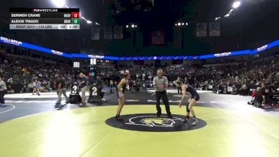 110 lbs Consi Of 16 #1 - Serineh Crane, Hoover/Glendale (SS) vs Alexis Tirado, Granada Hills (LA)