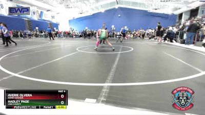 90 lbs Round 5 - Hadley Page, Linn County vs Averie Olvera, Honey Badger